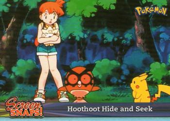 2001 Topps Pokemon Johto (UK) #SNAP10 Hoothoot Hide and Seek Front